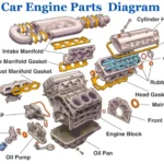 car engine parts names with diagrams